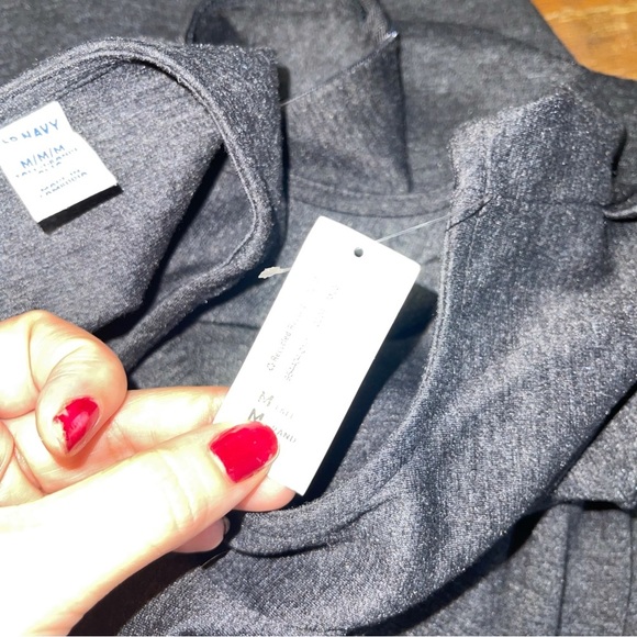 New- Old Navy Dark Gray Sleeveless Dress Size Medium Tall - Picture 5 of 6